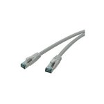 RED Cat.6a 7,5m grau Patchkabel Cat.6a S/FTP AWG 27/7,...