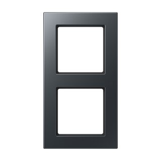 Jung A5582BFANM Rahmen 2f. bruchsicher f.waager. u.senkr.komb.