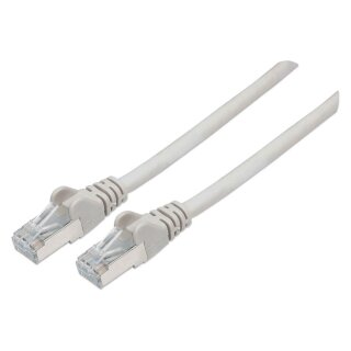 Patchkabel Cat6a-Stecker/Cat7-Rohkabel 1m grau