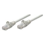 Patchkabel RJ45 U/UTP Cat5e 0.5m Hebelschutz grau