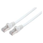 Patchkabel RJ45 S/FTP Cat6 0,5m LSZH Hebels. weiß