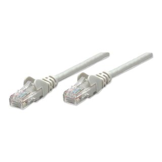 Patchkabel RJ45 U/UTP Cat5e 5.0m Hebelschutz grau