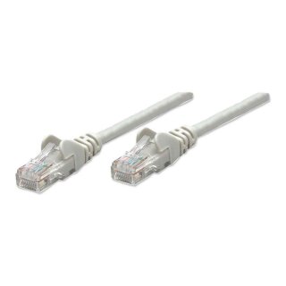 Patchkabel RJ45 U/UTP Cat6 0.50m Hebelschutz grau