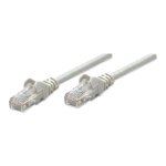 Patchkabel RJ45 U/UTP Cat6 0.50m Hebelschutz grau