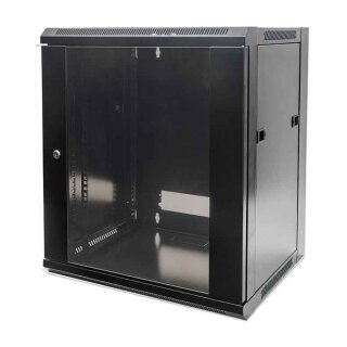 INTELLINET Wandverteiler 6HE 570x450mm schwarz,unmontiert