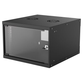 INTELLINET Wandverteiler 19" 6 HE 540x560 Flatpack schwarz