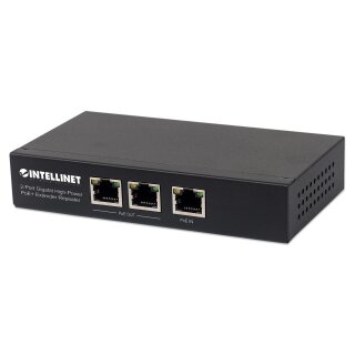 INTELLINET PoE+ Extender 2-Port Gigabit High-Power bis 100m