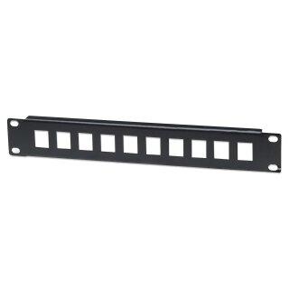 INTELLINET 10-Port Patchpanel unbestückt 10" 1 HE schwarz