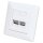 INTELLINET 2-Port Cat6a 10G RJ45-Unterputzdose STP weiß