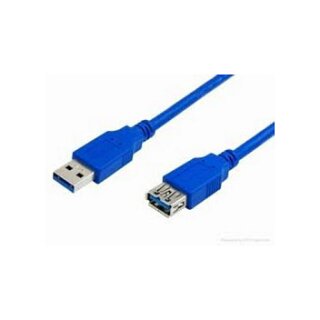 MediaRange Verlängerungskabel USB 3.0 A->A St/Bu 3m blau