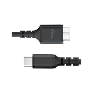 MediaRange Ladekabel USB 3.0 Micro-B auf USB-C, 50cm, sw