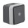 Berker 30763525 Ko-Wechselschalter, beleuchtet AP WD W.1 grau