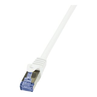 Logilink Patchkabel CAT6A S/FTP AWG26 PIMF 1,00m weiß
