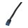 Logilink Flachpatchkabel RJ45 U/UTP Cat6 0.25m schwarz