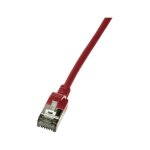 Logilink Patchkabel CAT6A U/FTP TPE SlimLine rot 0,3m