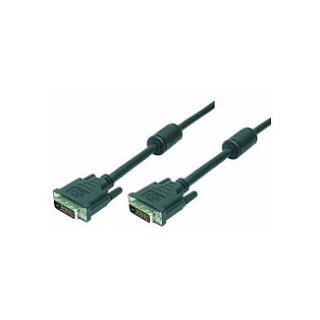 Logilink DVI-Kabel DVI(24+1) -> DVI(24+1) St/St 2.00m bk