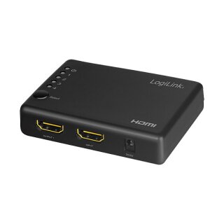 Logilink HDMI-Splitter 1x4-Port, 4K/30Hz, schlank, schw.