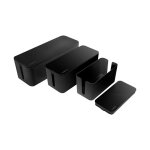 Logilink Kabelbox-Set, 3 Größen, schwarz