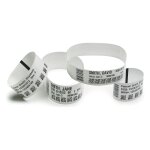 Zebra Wristband Z-Band Ultrasoft Synthetic 175/roll Plain