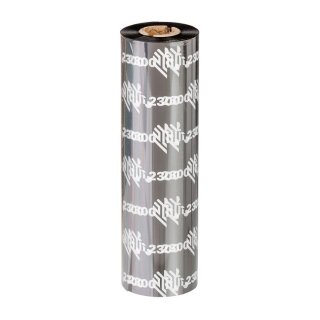 ZEBRA Farbband Wachs 2300 110mmx74m schwarz,Thermotransfer,12erPack