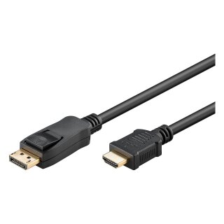 Goobay 2m, DisplayPort-auf-HDMI™-Adapterkabel 1.4, 4K@30Hz , vergoldete Kontakte