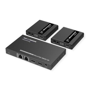 VALUE HDMI Splitter 3fach, mit Verlngerung (2x) ber TP, bis 40 m
