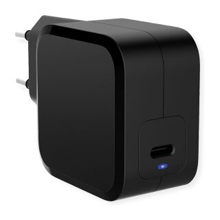 VALUE USB Charger mit Euro-Stecker, 1 Port (Typ-C PD), 45W