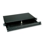 VALUE 19-Zoll-Spleibox leer 1 HE, ausziehbar, 24x SC SX /...