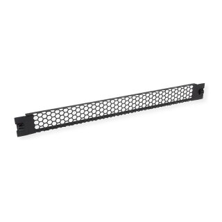 19-Zoll-Belftungsplatte Snap-in, 1 HE, schwarz