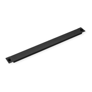 19-Zoll-Blindplatte Snap-in, 1 HE, schwarz