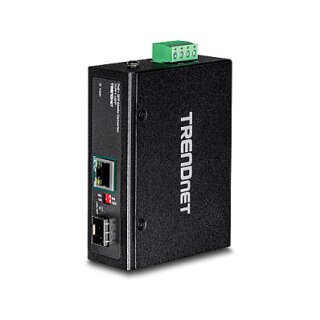 TRENDnet TI-PF11SFP Media Converter Industrial SFP to Gigabit PoE+