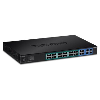 TRENDnet TPE-5028WS gemanaged Gigabit Ethernet (10/100/1000), Energie ber Ethernet (PoE), 1U