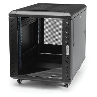 12U 29inch Knock-Down Server Rack Cabinet with Casters