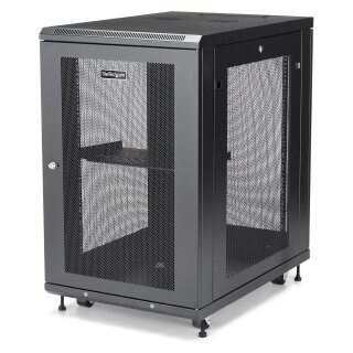 Server Rack Schrank - 78cm tiefes Gehuse - 18 HE - Netzwerk Server Schrank - Datenschrank