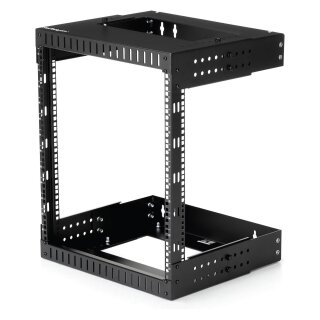 12 HE wandmontage Server Rack 30,5 - 51cm tief Open Frame Netzwerk Rack 2 Post Rack