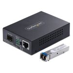 Gigabit Singlemode SM LC Glasfaser-Medienkonverter 10 100...