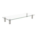 ROLINE Hhenverstellbarer Glas-Monitor-Stnder rechteckig,...