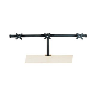 VALUE LCD-Triple-Arm Trgerstange, schwarz, Tischmontage, bis 3x 8 kg