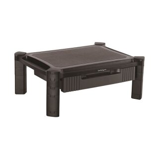 STARTECH.COM Adjustable Monitor Riser - Drawer - Monitors up to 32in - Adjustable Height - Monitor Stand - Computer Monitor Riser