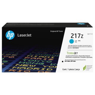 HP 217Z - Ultra High Yield - Cyan - original - LaserJet - Tonerpatrone (W2171Z) - fr Color LaserJet Enterprise MFP 6800dn