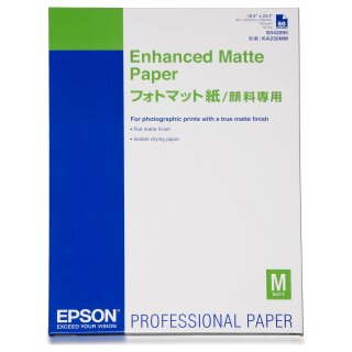 EPSON Enhanced matte Papier helle weiss inkjet 192g/m2 A2 50 Blatt 1er-Pack