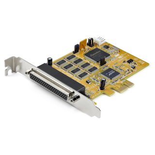STARTECH.COM 8 Port PCI Express RS232 Serielle adapterkarte - PCIe zu Seriel DB9 RS232 Controllerkarte - 16C1050 UART - 15kV ESD
