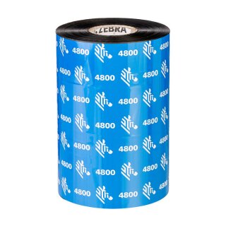 Zebra 4800 - 12er-Pack - Schwarz - 110 mm x 450 m