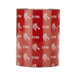 Zebra 5100 Resin - Black - 110 mm x 450 m - Thermal transfer ribbon (05100BK11045)