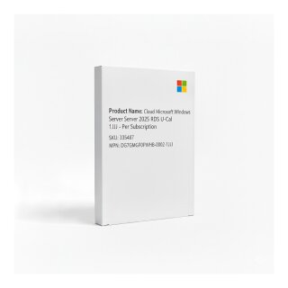 Cloud Microsoft Windows Server 2025 RDS U-Cal 1J1J - Per Subscription