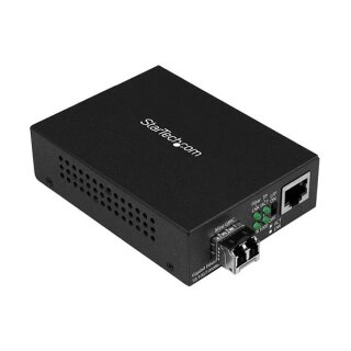 StarTech Unmanaged Gigabit Fiber Media Converter - MM/LC Low Cost
