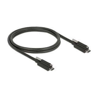 USB3.1 USB Type-C Stecker > USB 3.1 Gen 2 USB Type-C™ Stecker mit Schraube oben 1 m