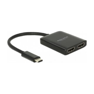 USB Type-C™ Splitter (DP Alt Mode) > 2 x HDMI out 4K 30 Hz
