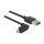 Kabel EASY-USB 2.0 Typ-A Stecker > EASY-USB 2.0 Typ Micro-B Stecker gewinkelt oben / unten 3 m schwarz