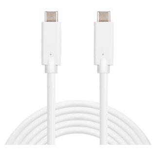 Sandberg USB-C (ST-ST) 2m Anschlusskabel Weiß